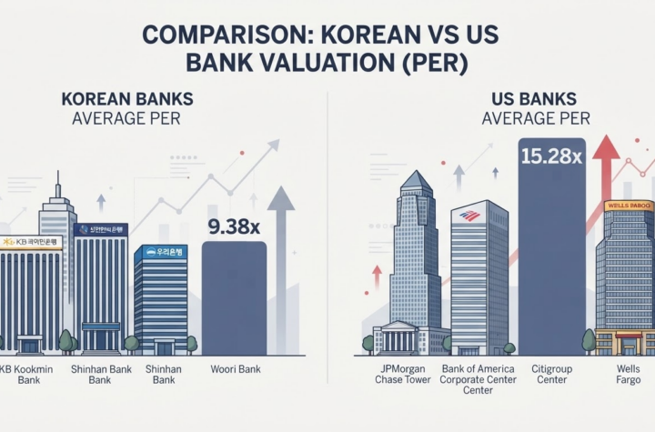 韓금융 ADR, JP모건의 절반…여전한 저평가